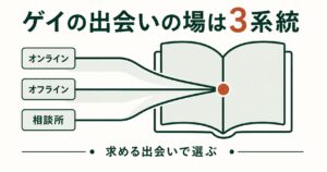 出会いの場を3系統に整理した分類図